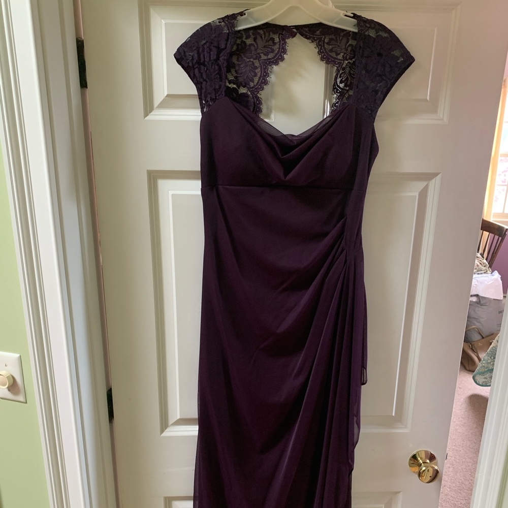 Plum bridesmaid dress